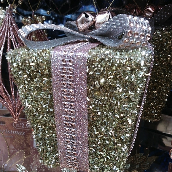 Pink and Gold Christmas Decorations Elf On A Ball - Picture 16 of 16